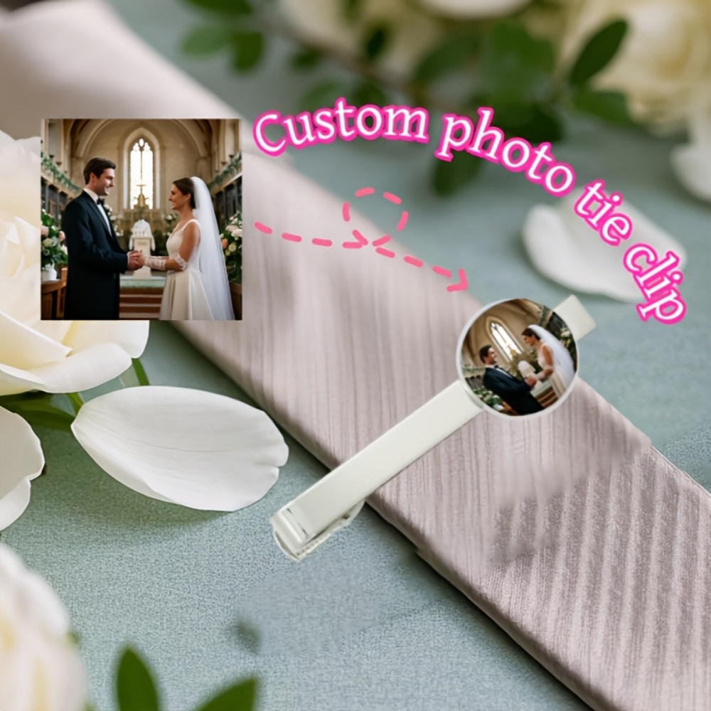 Men Accessories Wedding - คลิปหนีบเนคไทสลักข้อความตามสั่ง, บาร์เนคไทแบบกำหนดเอง, เครื่องประดับสูทผู้ชาย, ของขวัญสร้างสรรค์สำหรับวันครบรอบแต่งงาน พ่อ