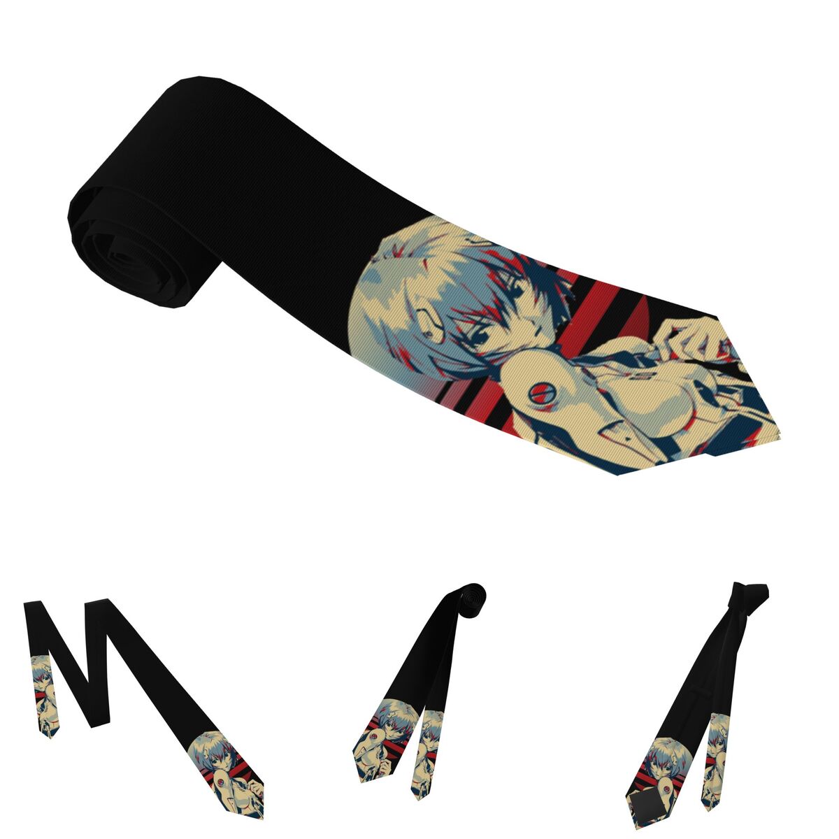 เนคไทคลาสสิก Rei Ayanami ผ้าไห - Men Accessories Wedding บทวิจารณ์และราคา
