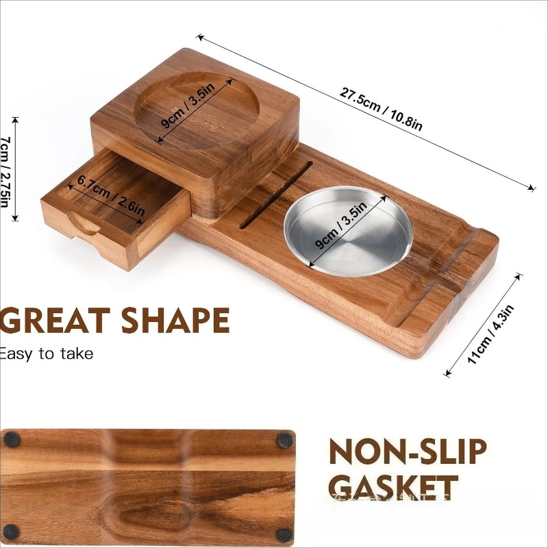 ที่เขี่ยบุหรี่ไม้เนื้อแข็งอเนก - Men Accessories Drawer บทวิจารณ์และราคา