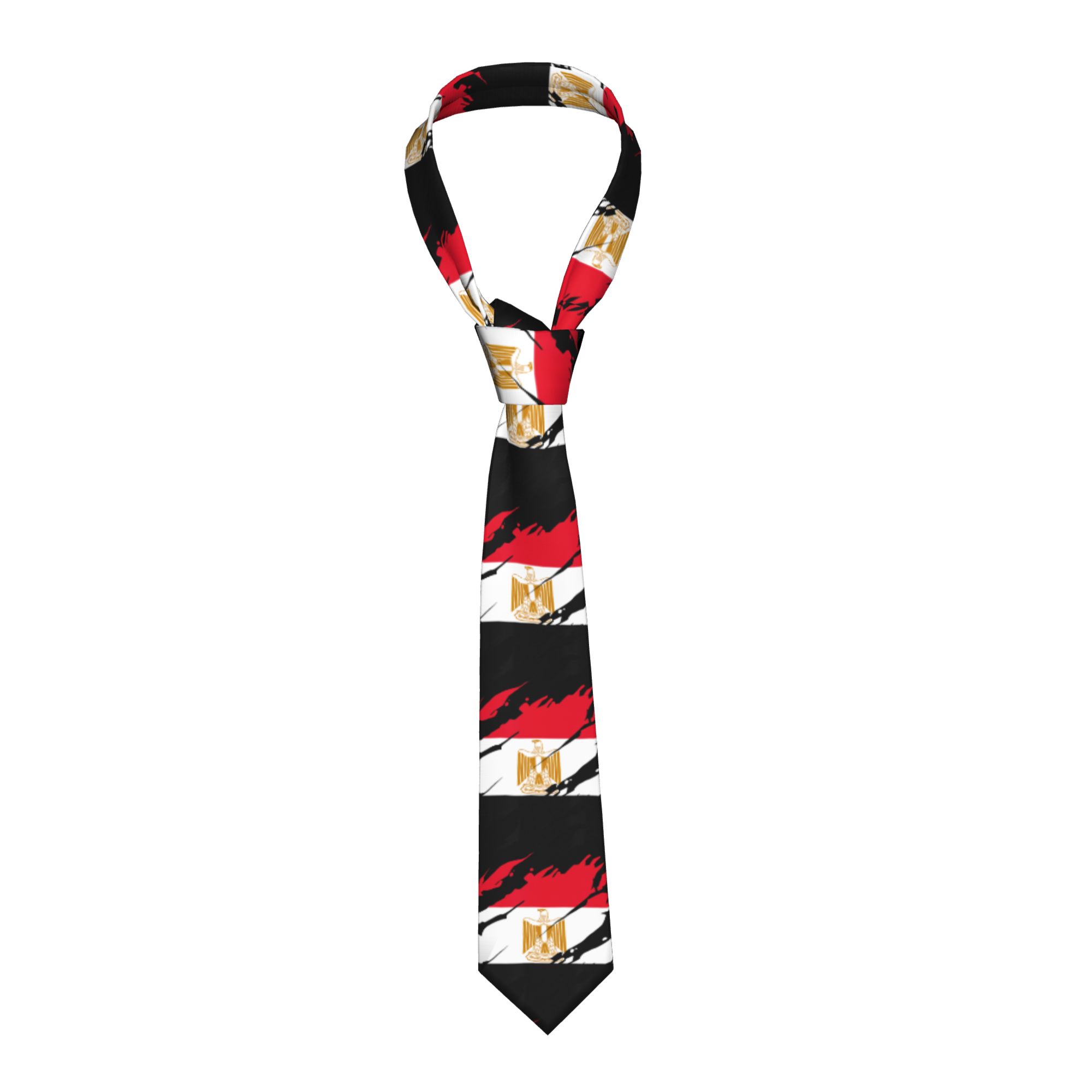 เนคไทลายธงชาติอียิปต์ ผ้าไหม ส - Men Accessories Egypt บทวิจารณ์และราคา
