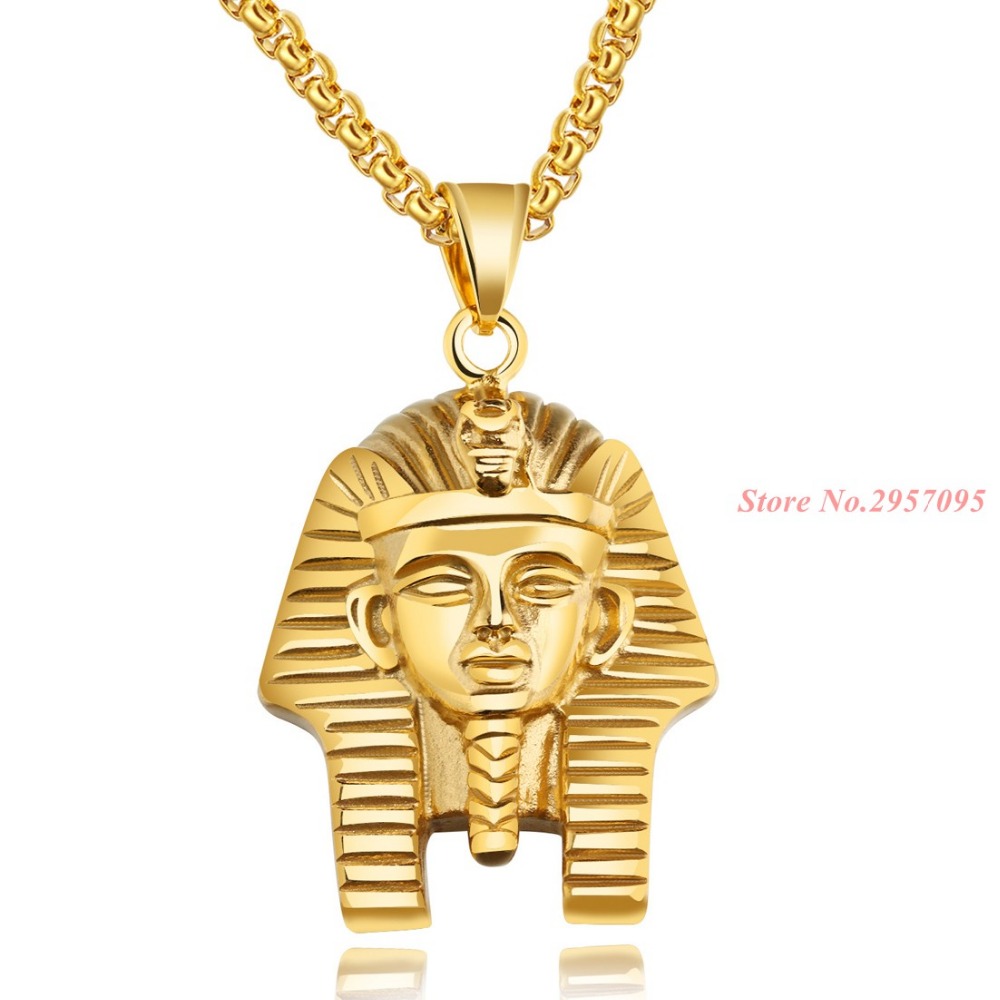 อียิปต์ฟาโรห์วินเทจจี้สแตนเลสส - Men Accessories Egypt บทวิจารณ์และราคา